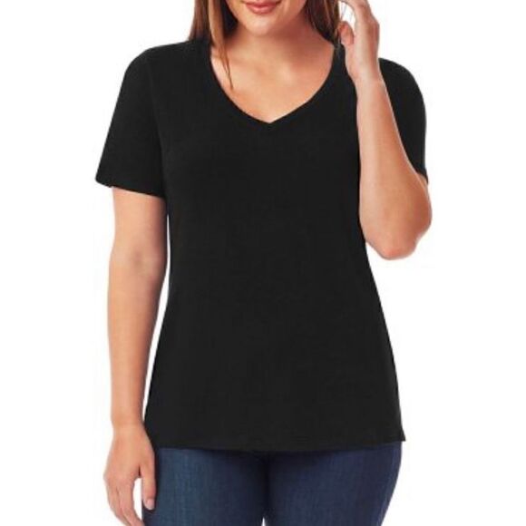 Member's Mark Women’s Short Sleeve V-Neck Tee - Picture 1 of 8